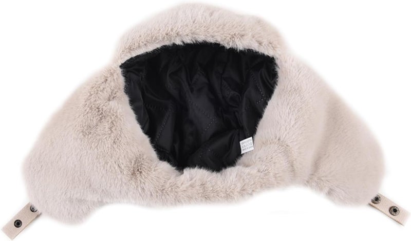 PURFUN Men Women Faux Fur Trapper Hat Stylish Splicing Color Winter Ski Hunting Hat Elders Warm Plush Ushanka Earflap Cap - Image 5